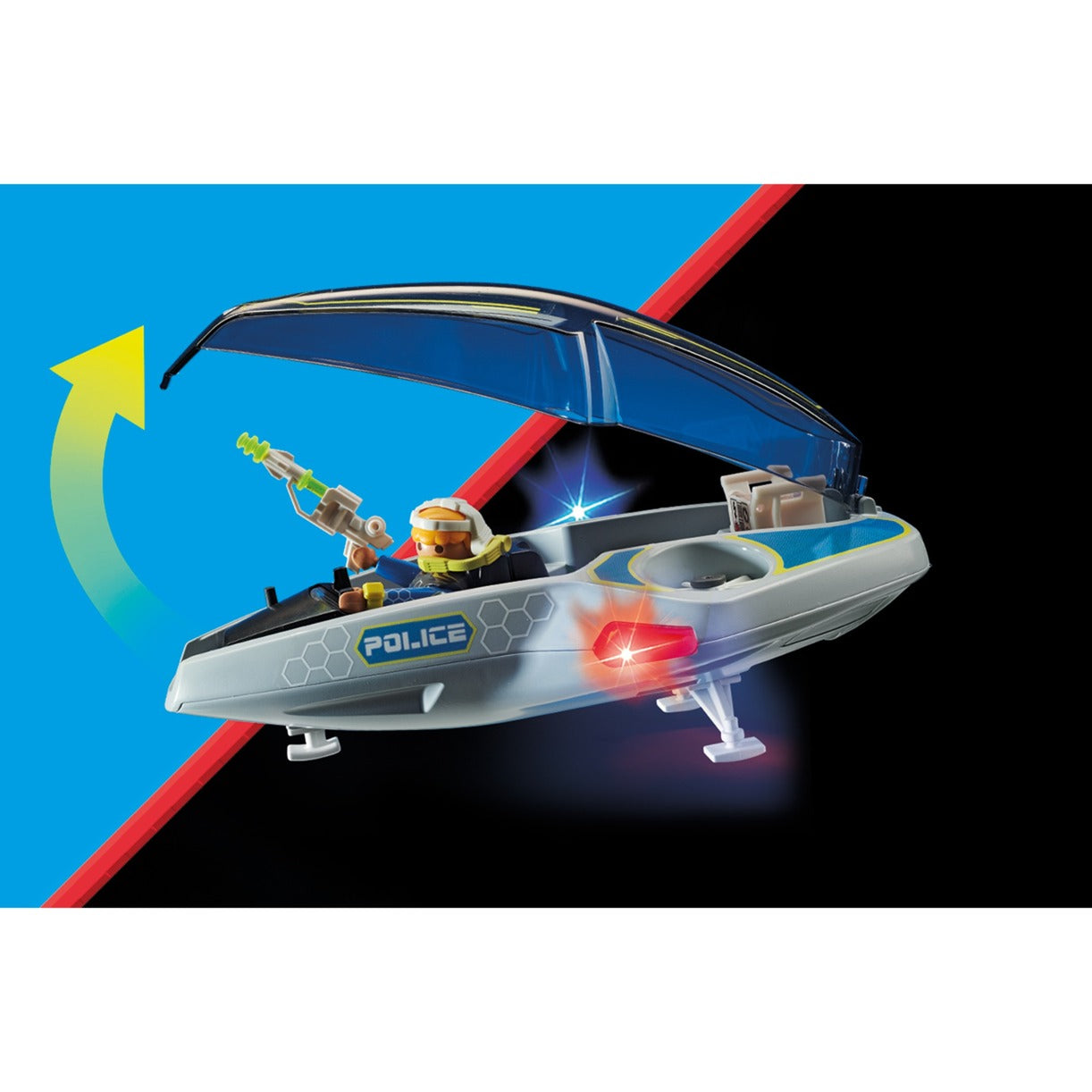 PLAYMOBIL PLAYMOBIL Galaxy Police Galaxy politie zweefvliegtuig