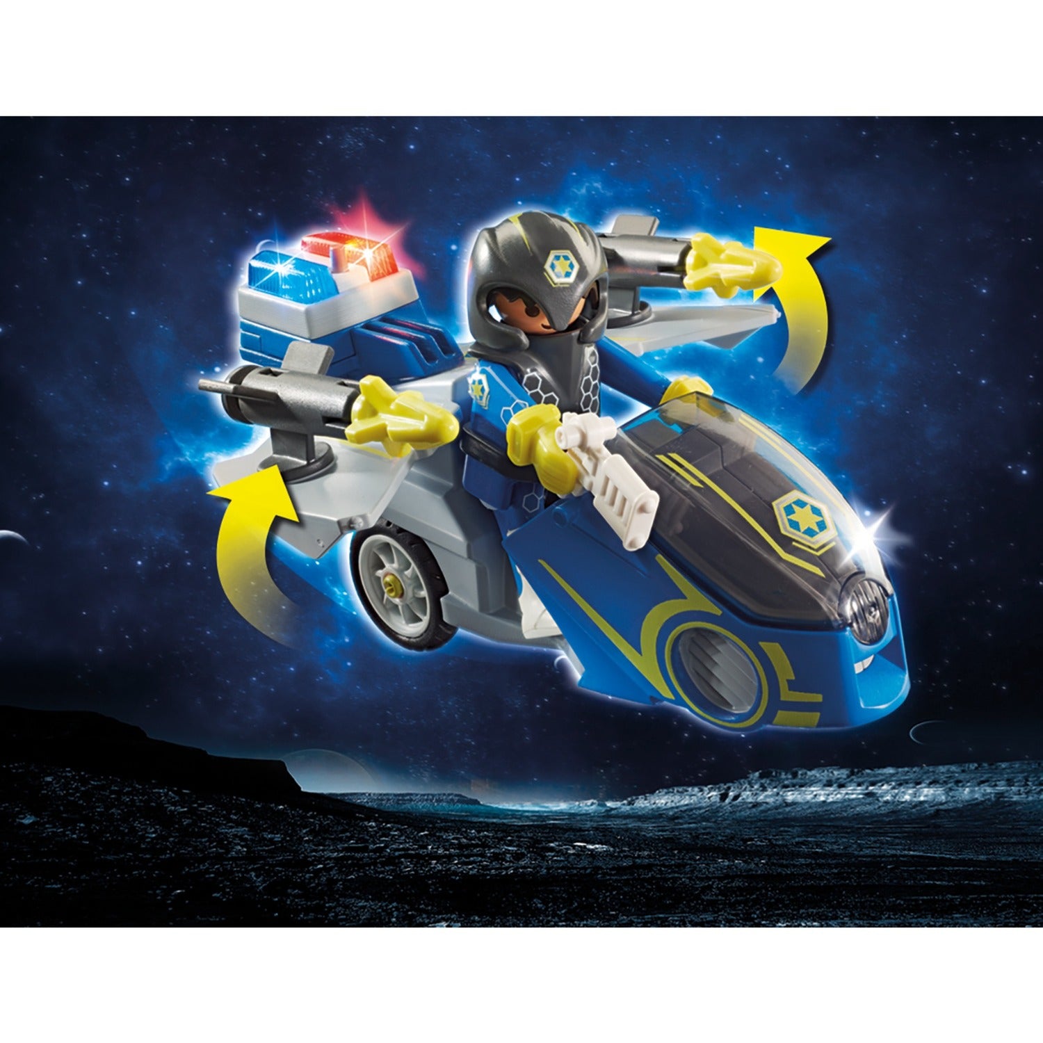 PLAYMOBIL PLAYMOBIL Galaxy Politie Galaxy politiemotorfiets