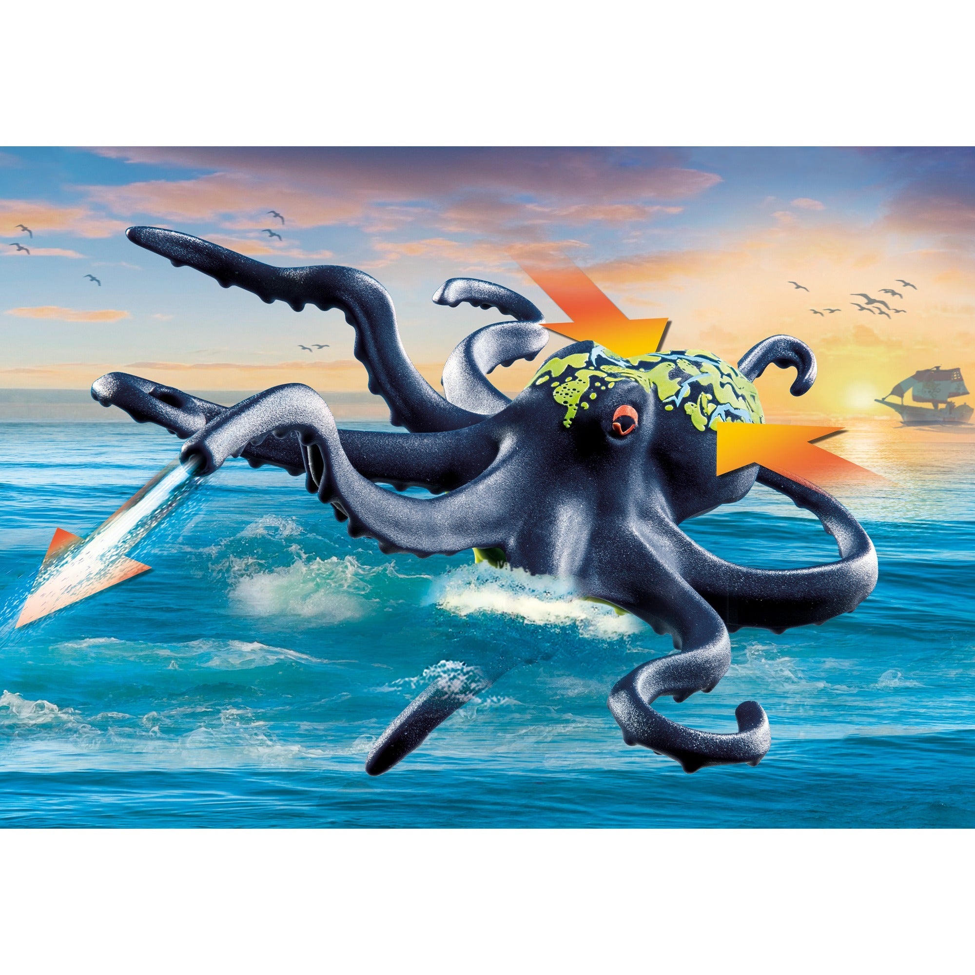 PLAYMOBIL PLAYMOBIL Piraten Gevecht Tegen de Reuzenoctopus 71419