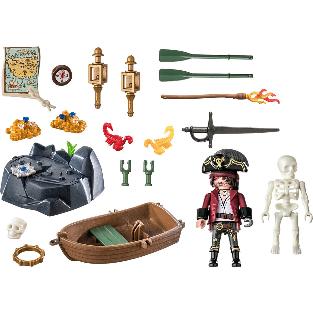 PLAYMOBIL Starterpakket Piraat met Roeiboot 71254