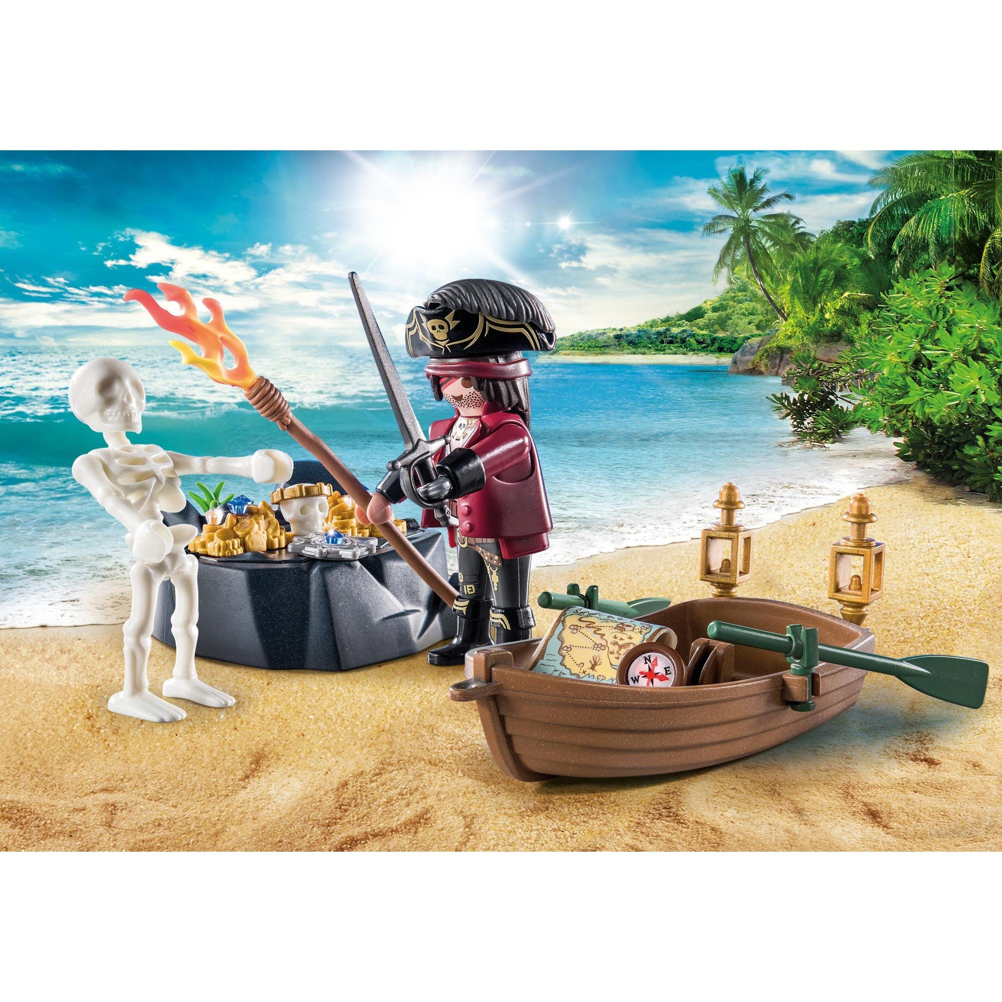 PLAYMOBIL Starterpack Piraat met Roeiboot 71254