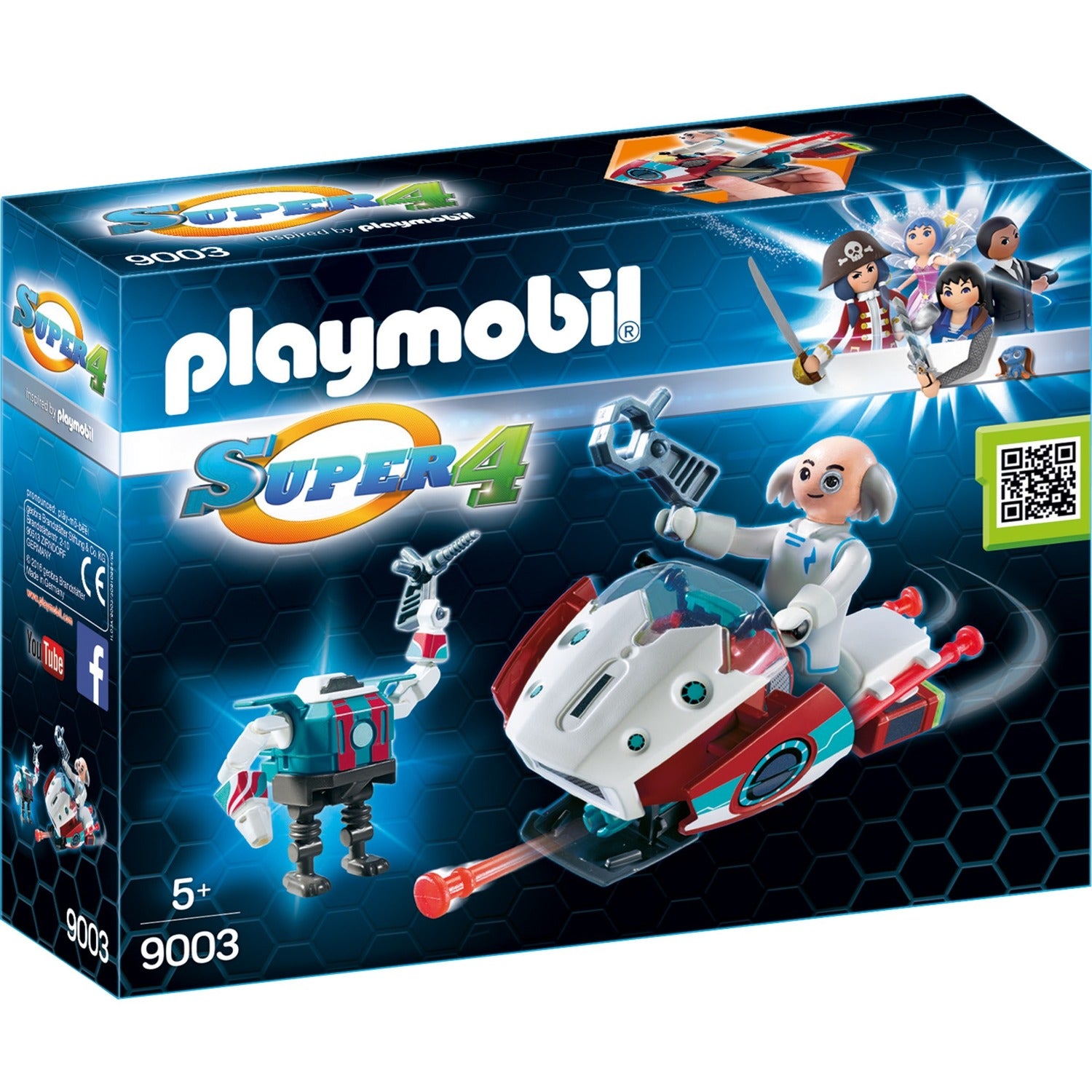 PLAYMOBIL PLAYMOBIL Super 4 Skyjet met Dr. X-robot
