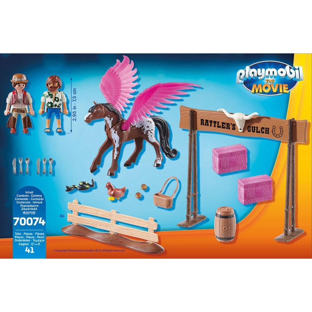 PLAYMOBIL PLAYMOBIL DE FILM Marla en Del met gevleugeld paard