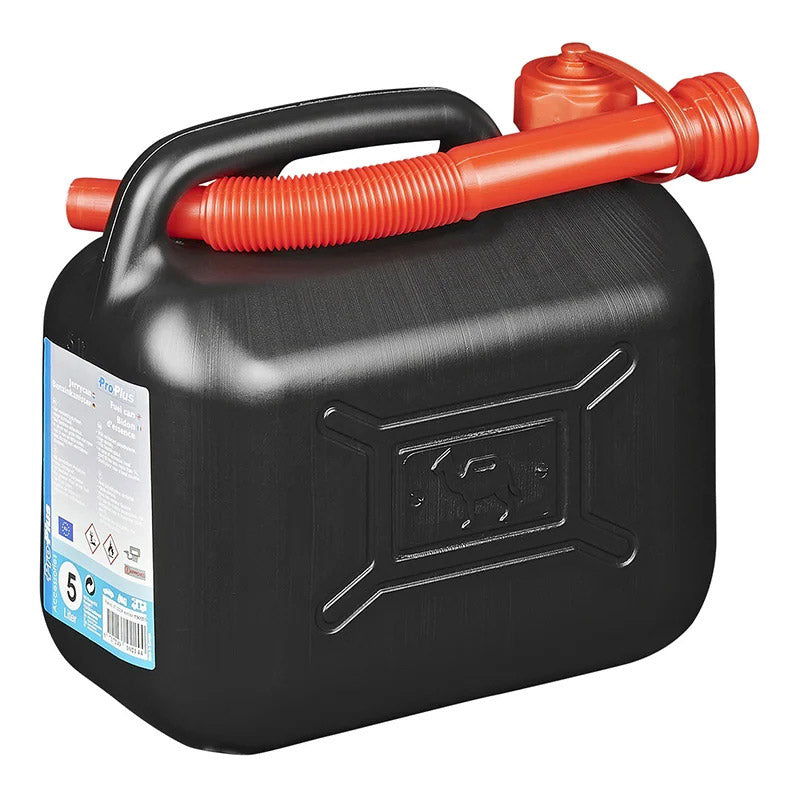 Superior proplus jerrycan un-gekeurd 5l kunststof zwart
