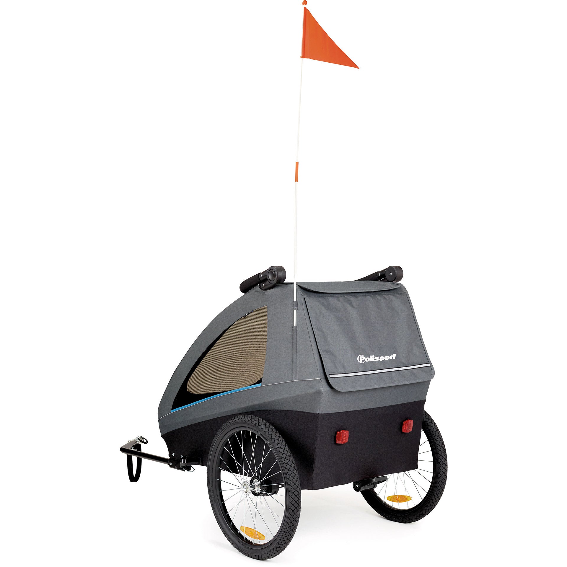 Polisport kinder aanhangwagen 20 inch met 3e wiel