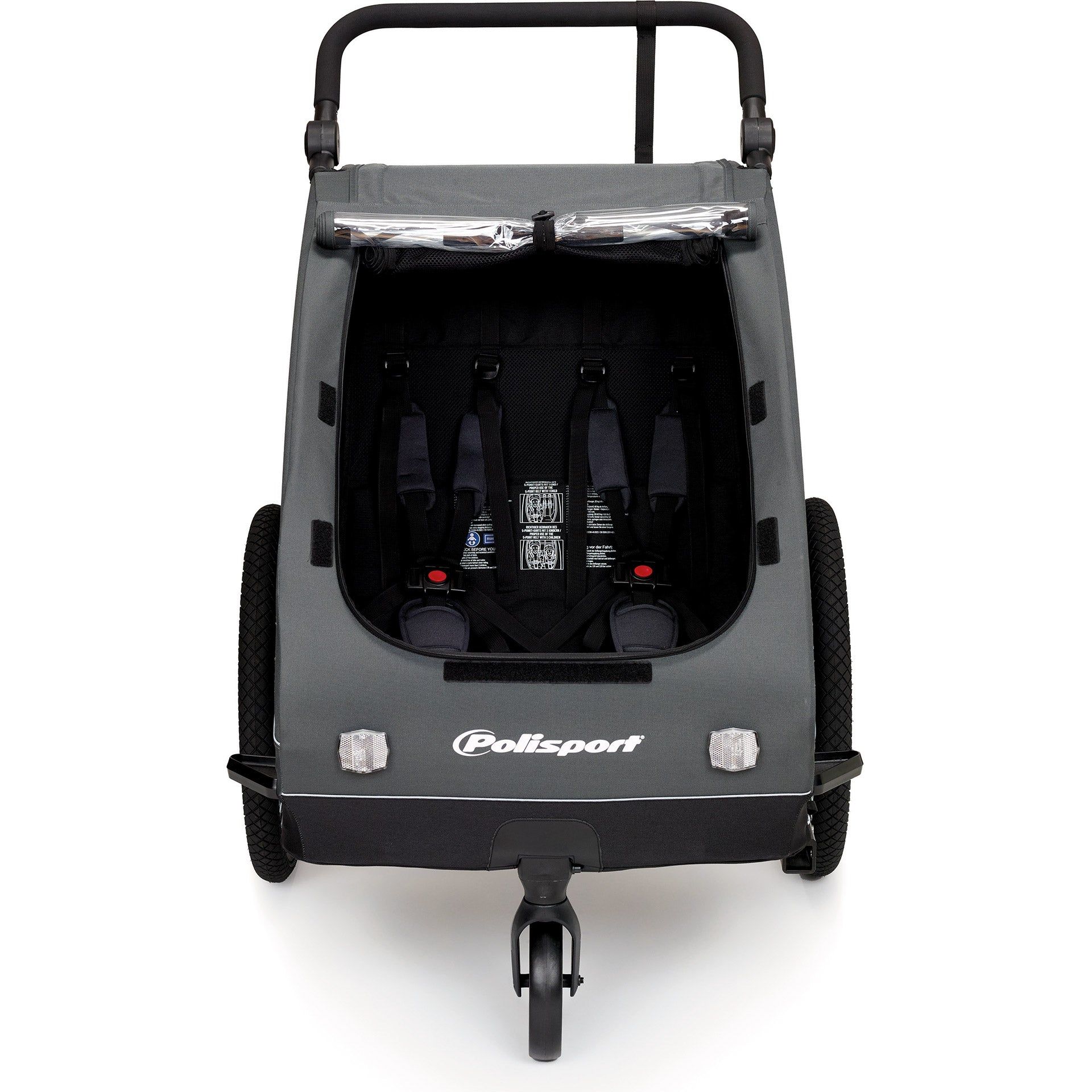 Polisport kinder aanhangwagen 20 inch met 3e wiel