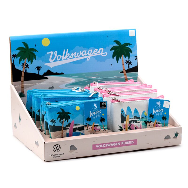 Volkswagen busje vw t1 golven pvc portomonnee