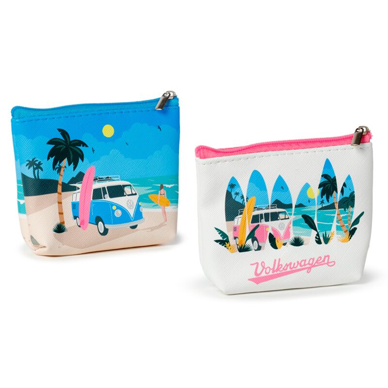 Volkswagen busje vw t1 golven pvc portomonnee