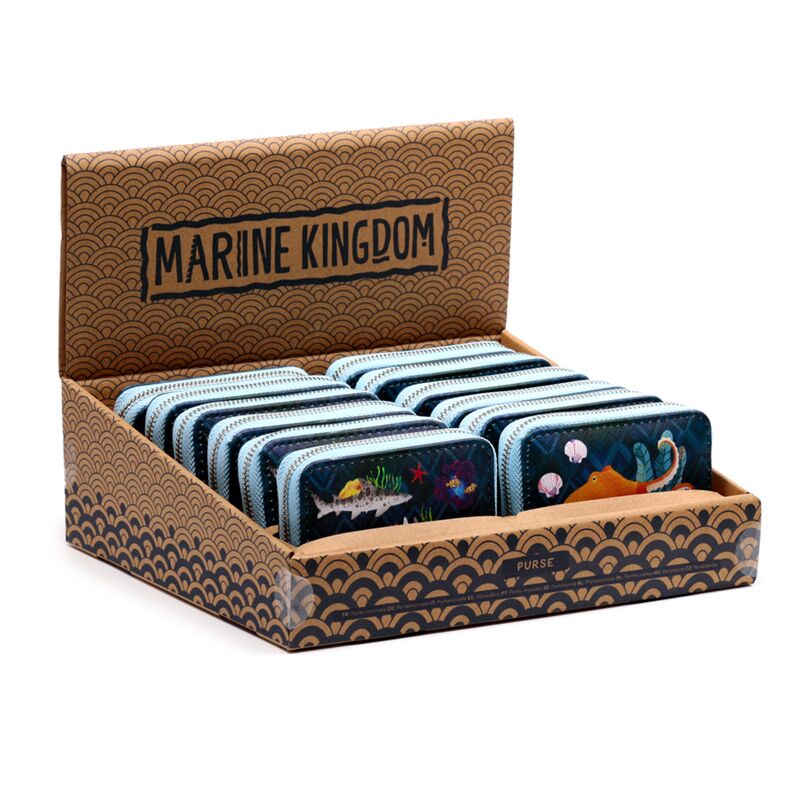 Marine Kingdom rondrits portemonnee - klein