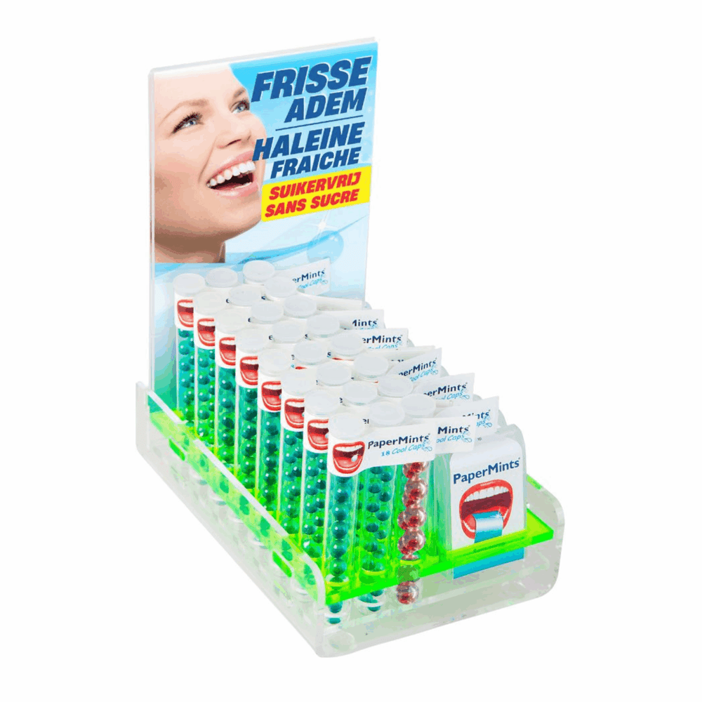 Papermints coolcaps strips display (35 stuks)