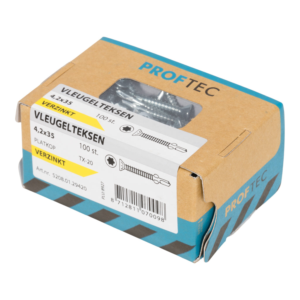Proftec spaanplaatschroef 6.0x120 70 torx