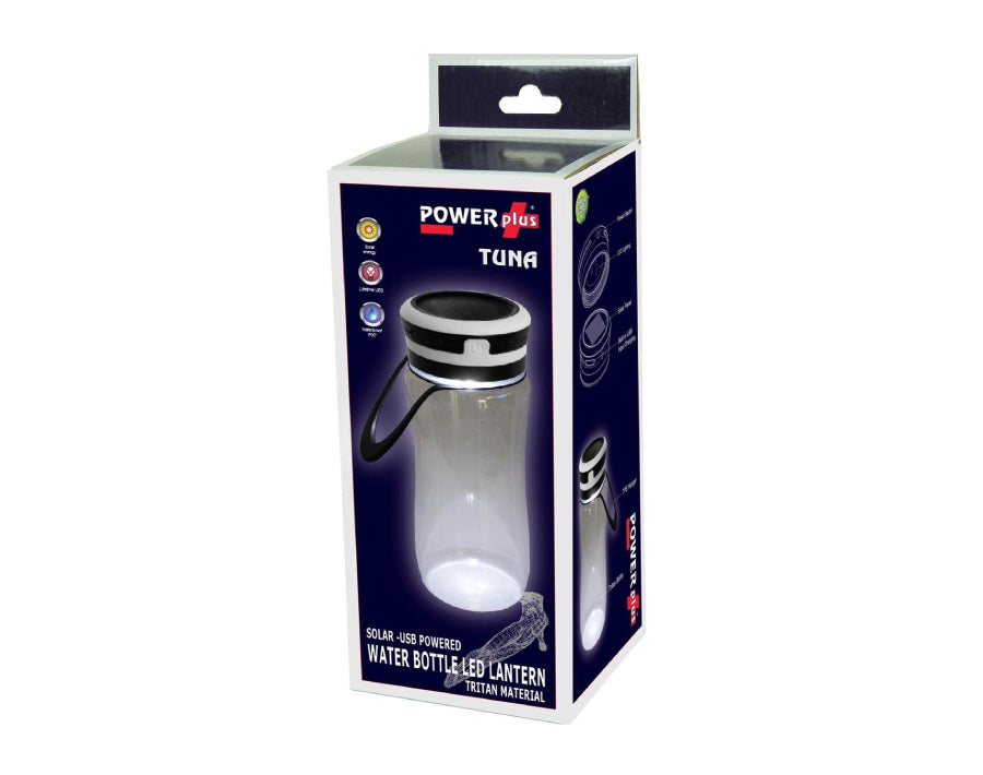 Powerplus waterflesjes met zonnecel en ledverlichting