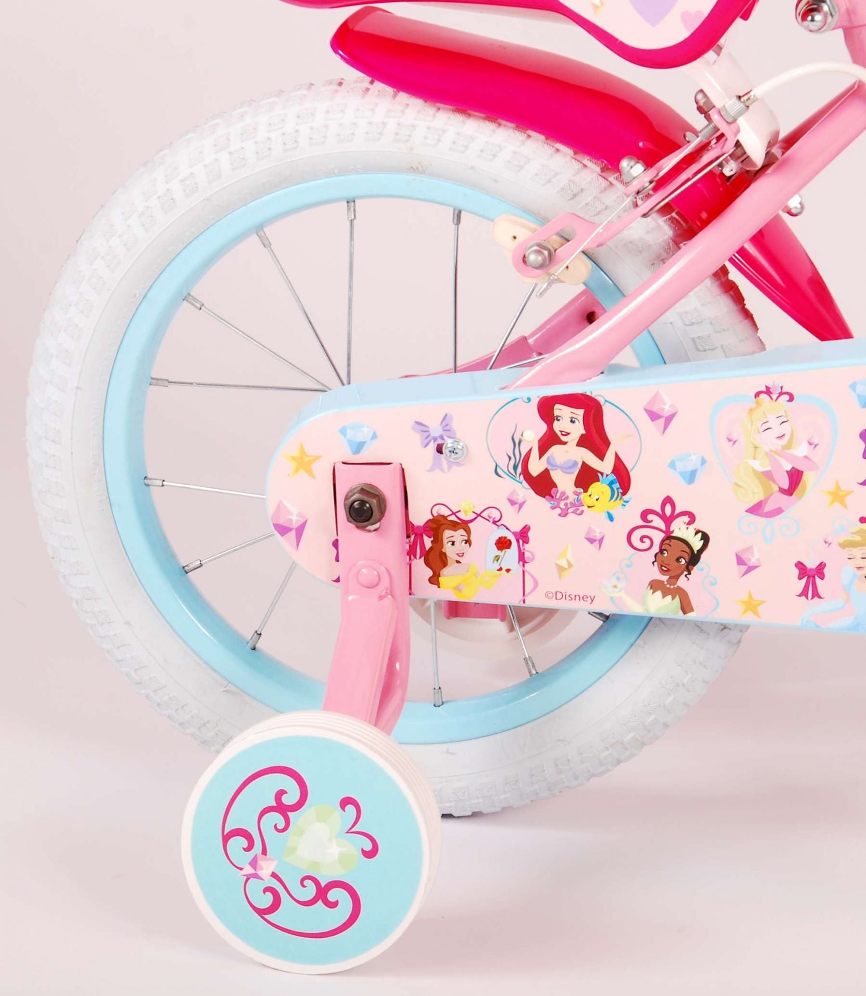 Disney Princess Kinderfiets - Meisjes - 14 inch - Roze - Twee Handremmen