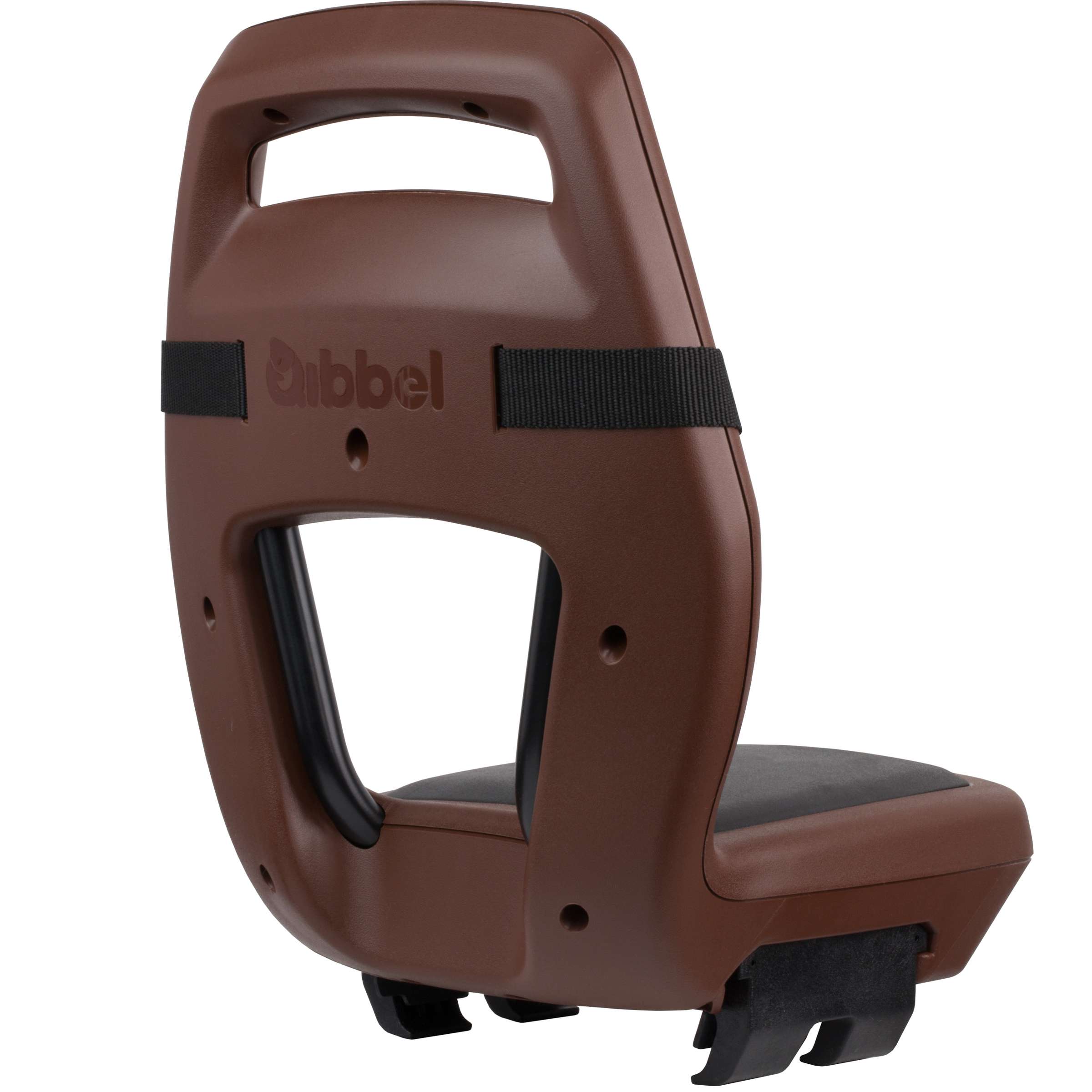 Qibbel achterzitje junior 6+ drager bev. bruinzwart