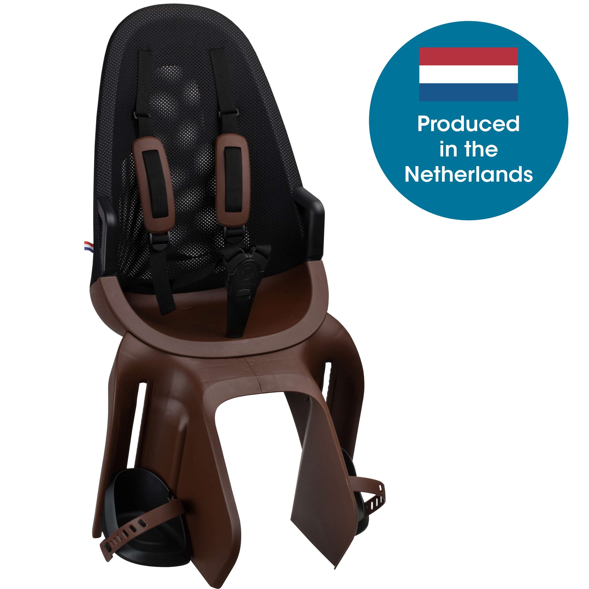 Qibbel achterzitje luchtdrager bev. bruinzwart