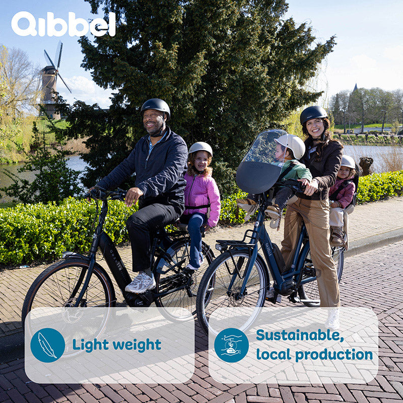 Widek b.v. qibbel achterzitje junior mik hd zwart compleet q350