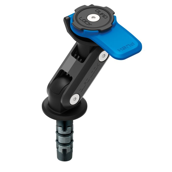 Quad lock motorcycle fork stem mount