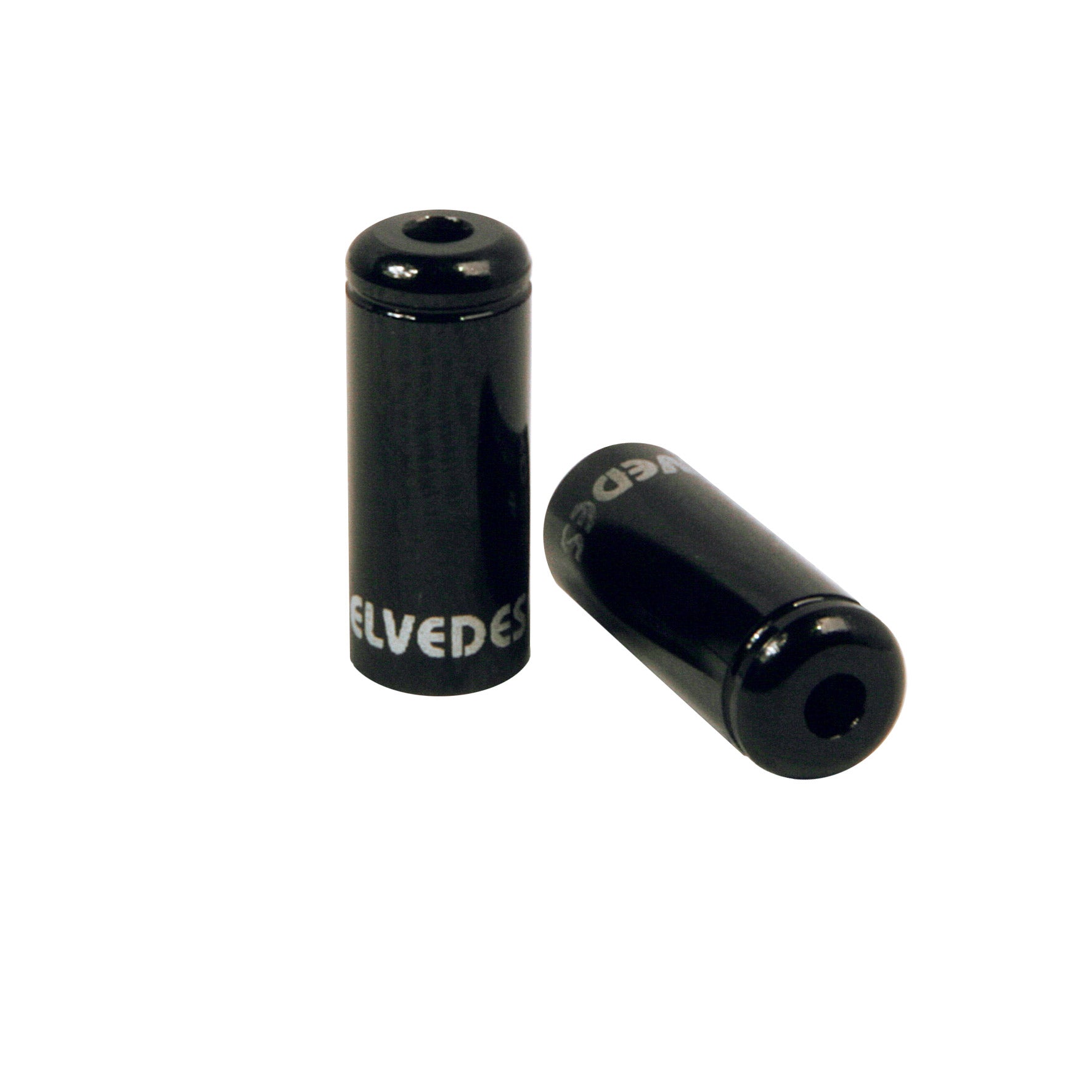 Pot Kabelhoedje Elvedes Zwart 5,0mm | Aluminium | 50 stuks