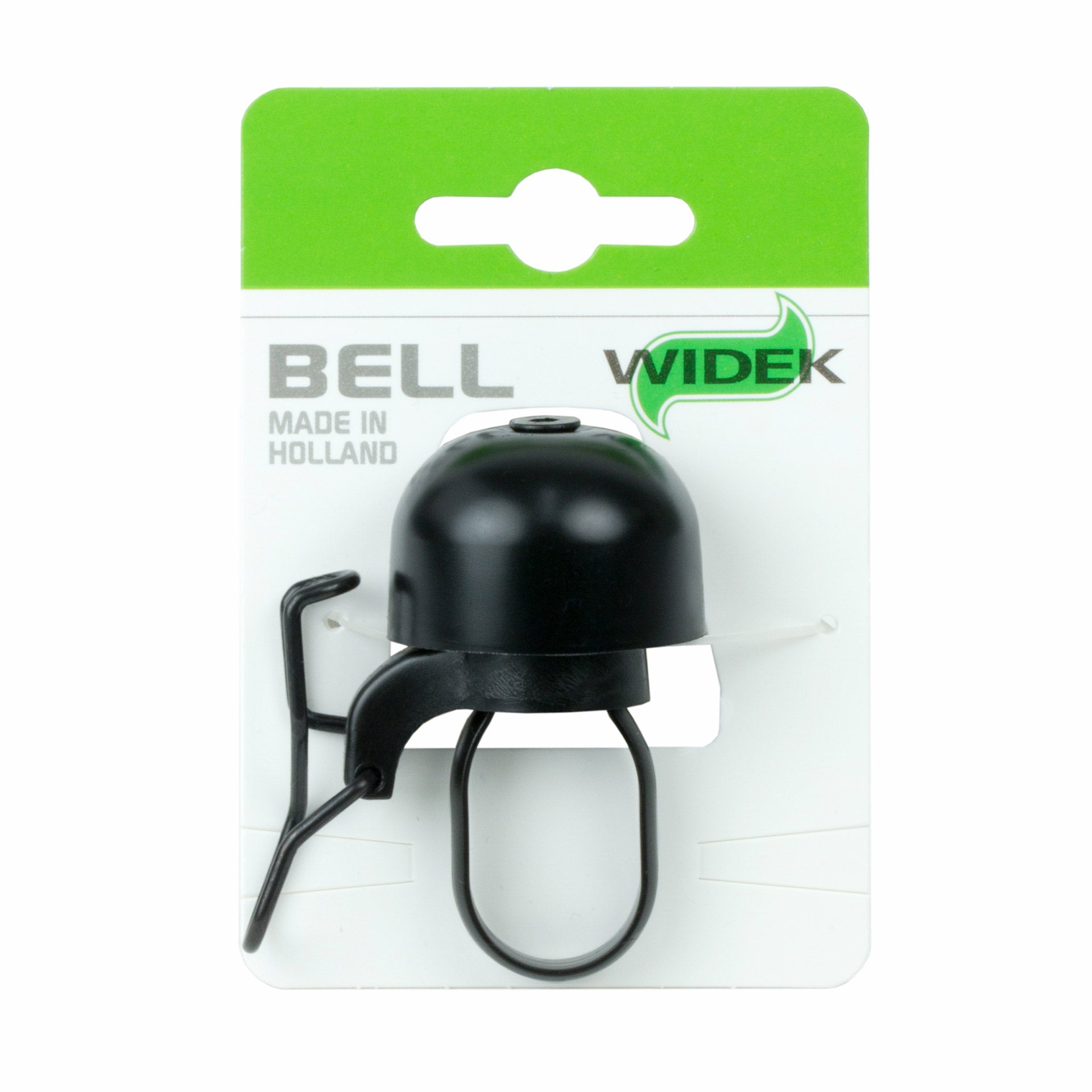 Sonnette de vélo Widek Paperclip Mini - noir (sur carte)