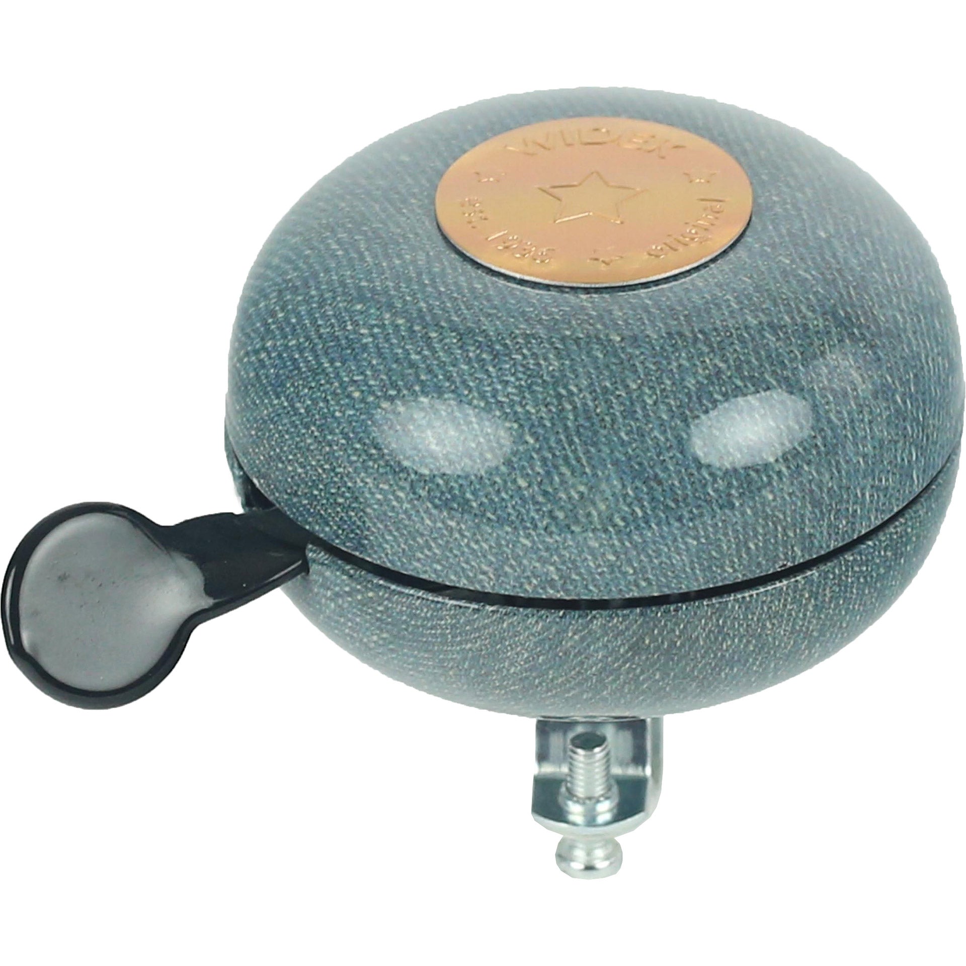 Widek bel Ding-Dong Jeans glans lichtblauw op kaart