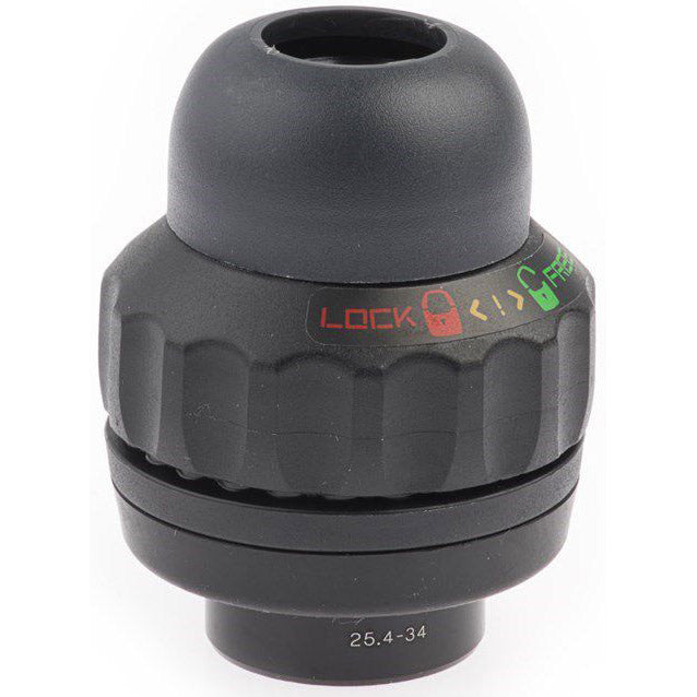 balhoofdstel met geïntegreerde stuurslot 1 inch zwart