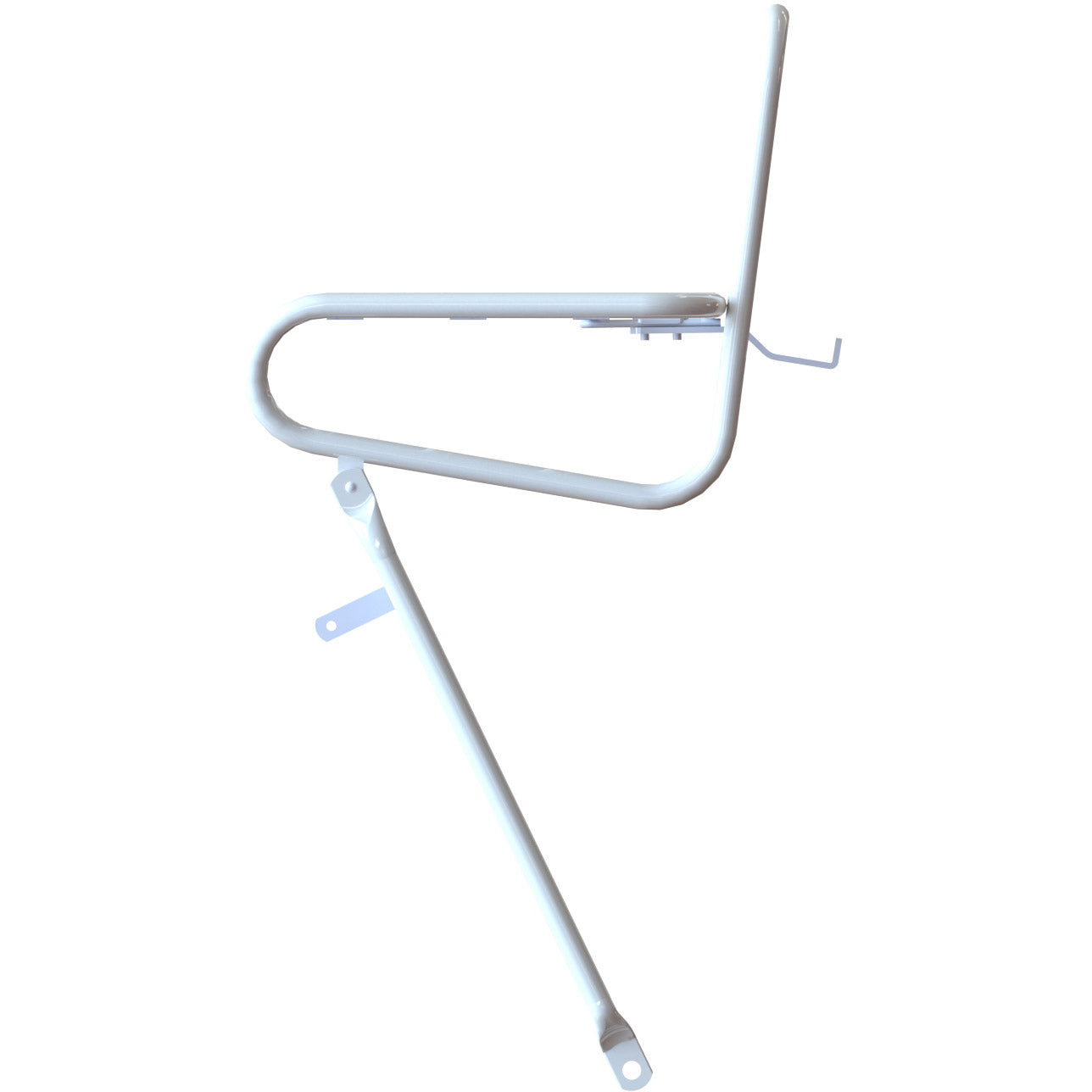 Steco gladde voordrager 25cm kroonboutmontage wit