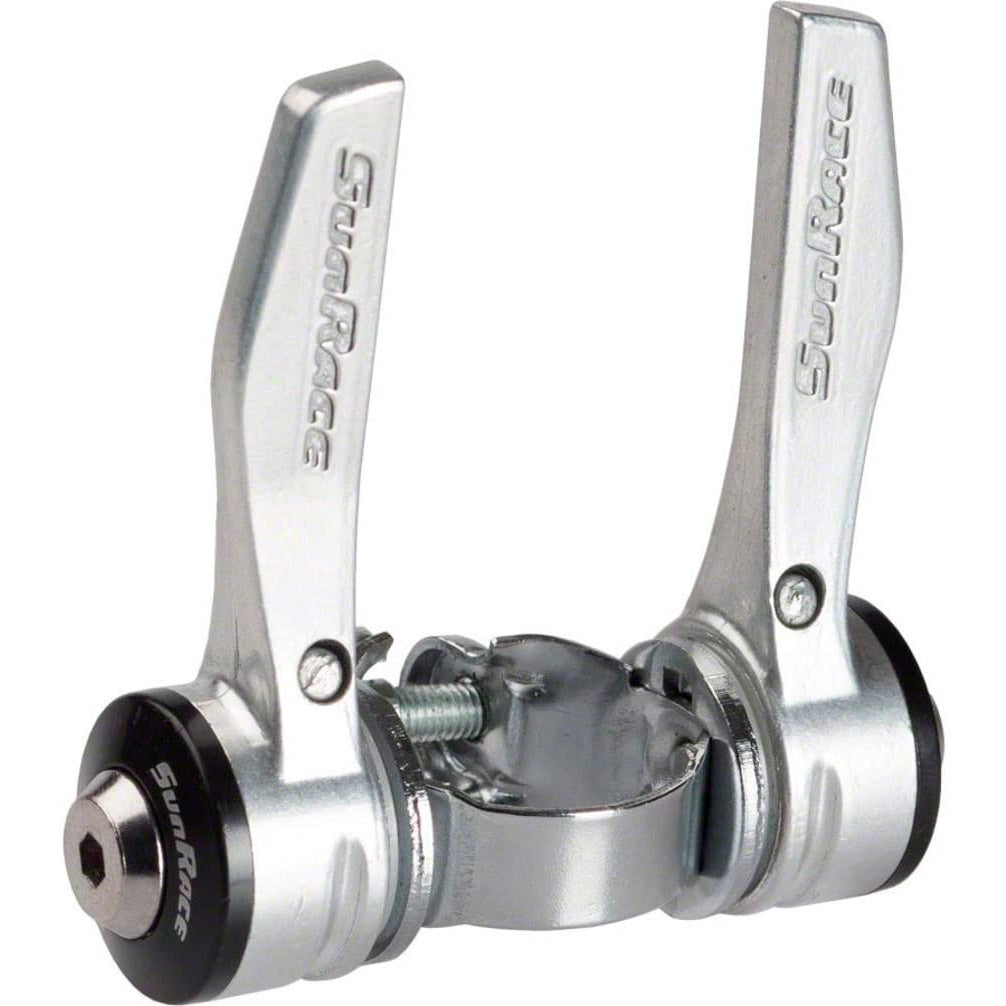 buisshifters SLR30 7SP R7 28,6 mm aluminium zilver
