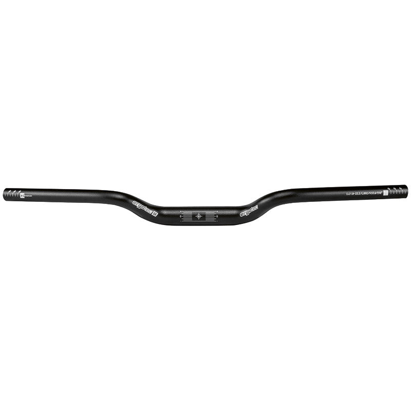 Ergotec stuur m-bar 31,8 700mm opkomst 39mm sl6 mat zwart