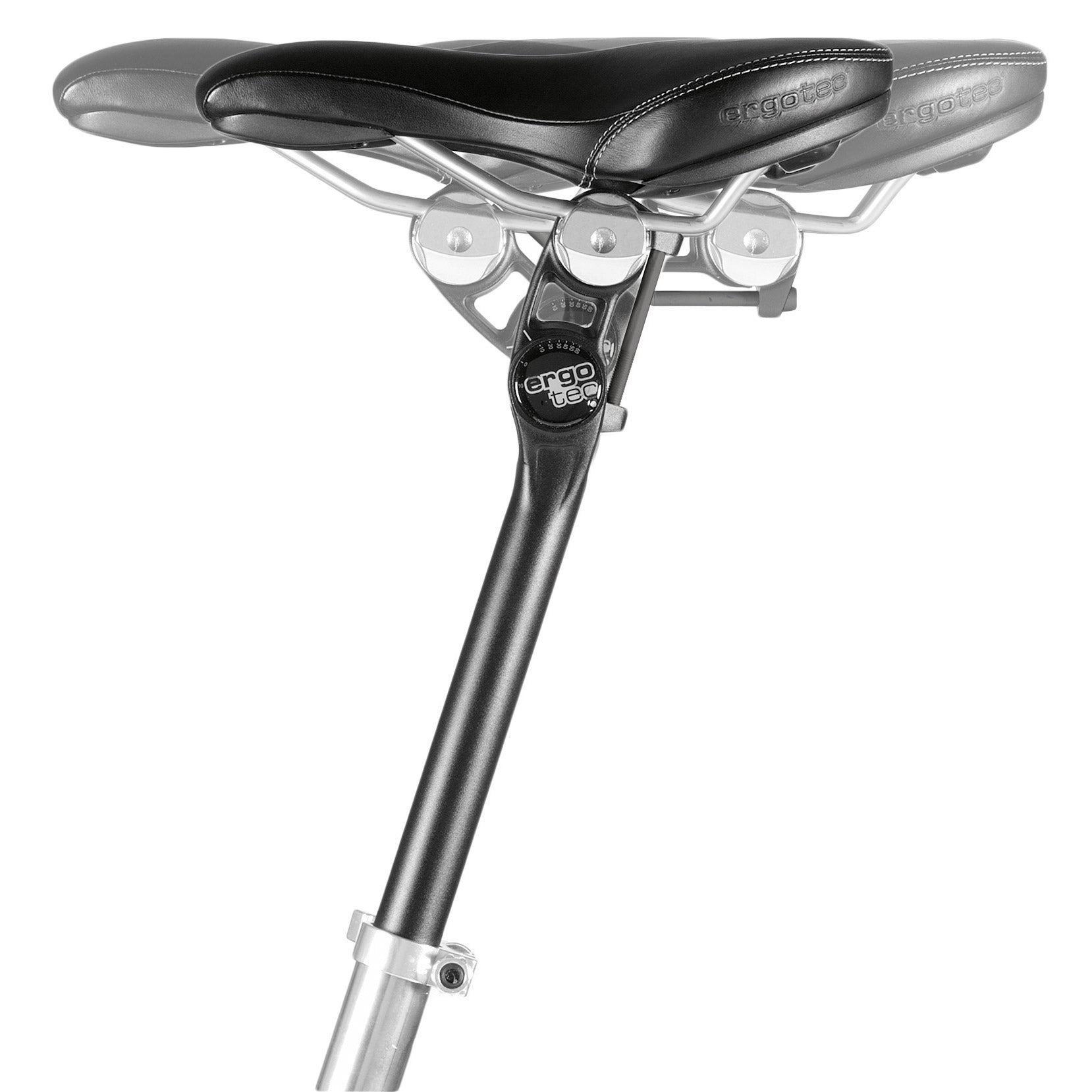 Tige de selle Ergotec Futura réglable ø27.2mm 340-400 mm - noir