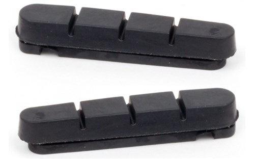 Road vervangings remschoenen Elvedes 55 mm voor Shimano cartridge V-brake (op kaart)