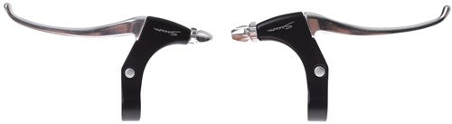 Saccon stel remgrepen v gripshift l+r zwart alu