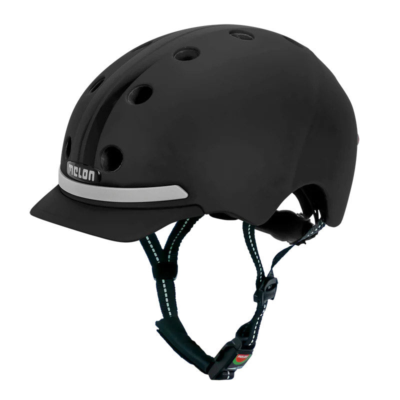 Melon helm met verlichting e-serie black ice ml