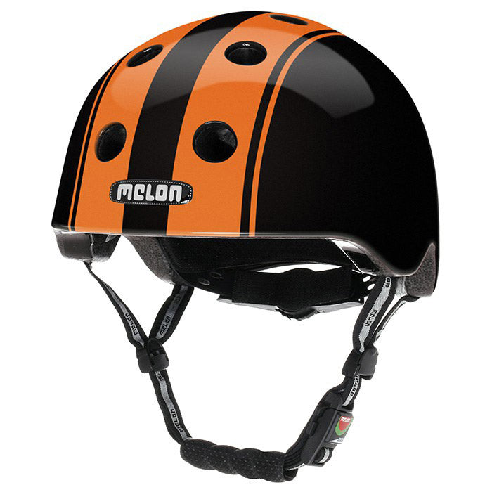 Meloenhelm Urban Active Double Orange Zwart glanzend ML