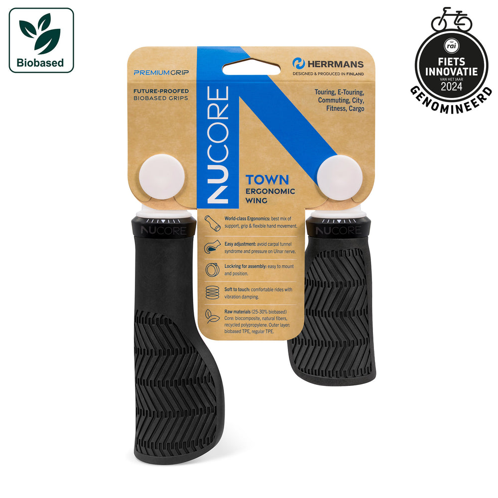 Herrmans handvatset nucore town wave 90 130mm zwart