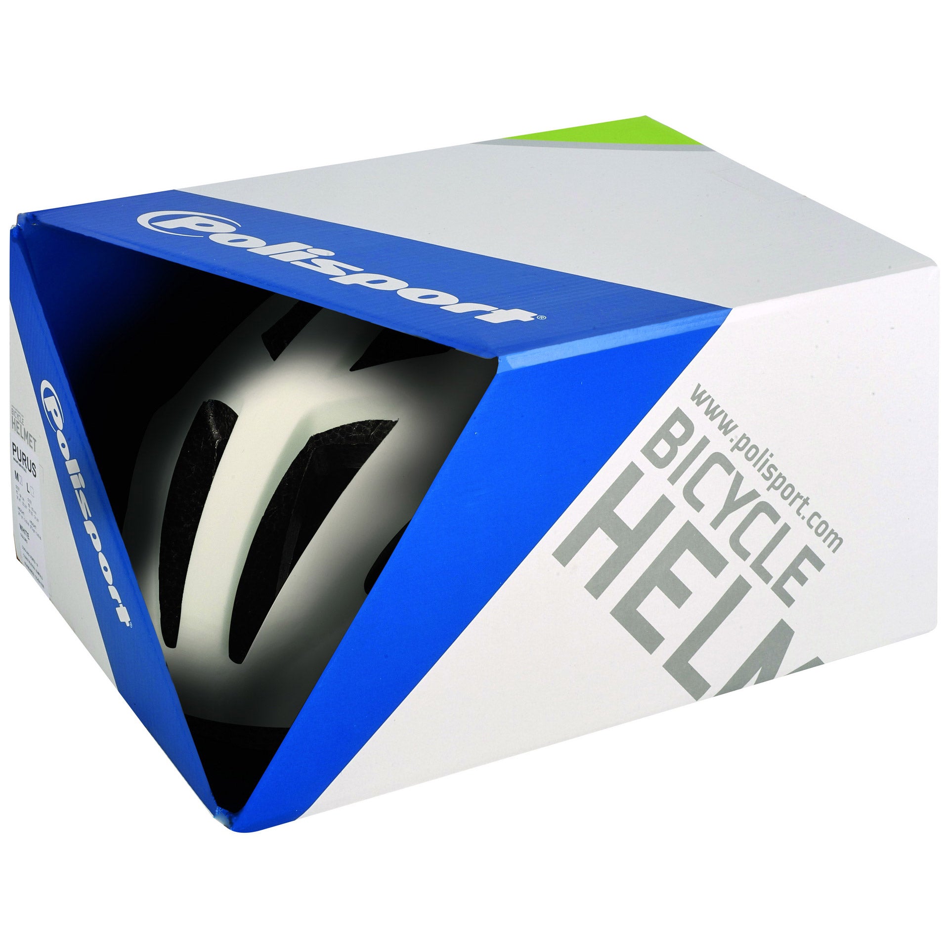 Casque polisport city'go blanc mat l 58-61