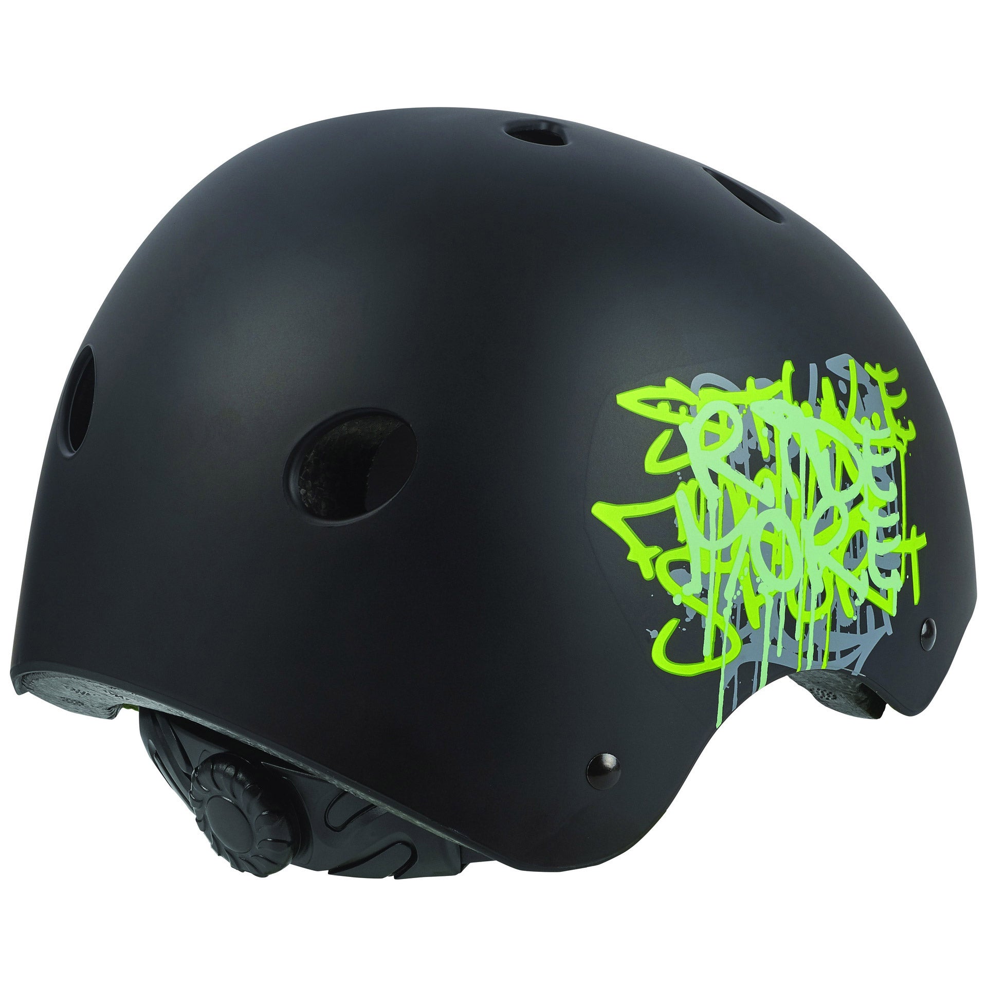 Polisport urban radical fietshelm s 53-55cm graffiti zwart groen