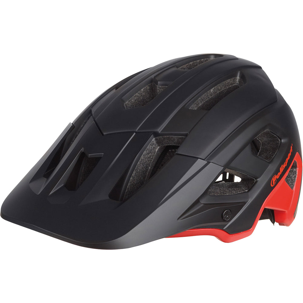 Polisport mountain pro fietshelm m 55-58cm zwart rood