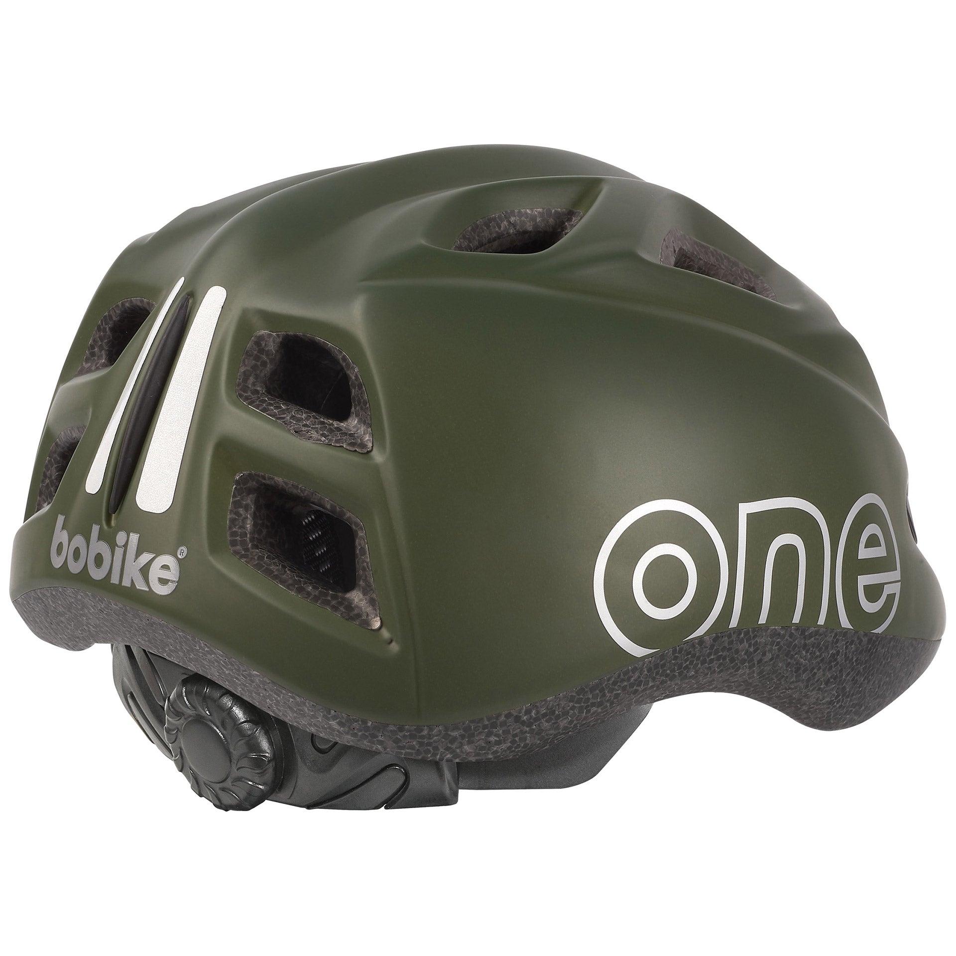 Kinderhelm 52-56cm bobike one plus olijfgroen mat