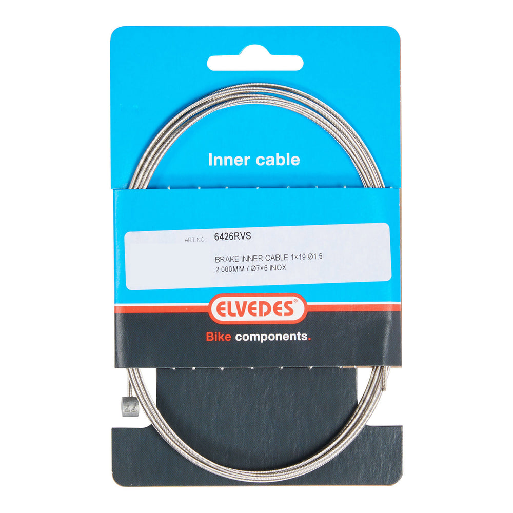 Câble intérieur de frein Elvedes 2000mm T-nipple en acier inoxydable (10pcs)
