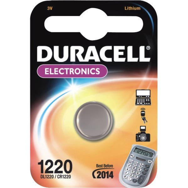 Batterij duracell dl1220 cr1220 3v lithium