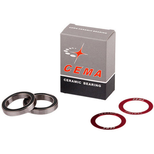 Cema kogellagerset voor 30mm trapas keramisch rood