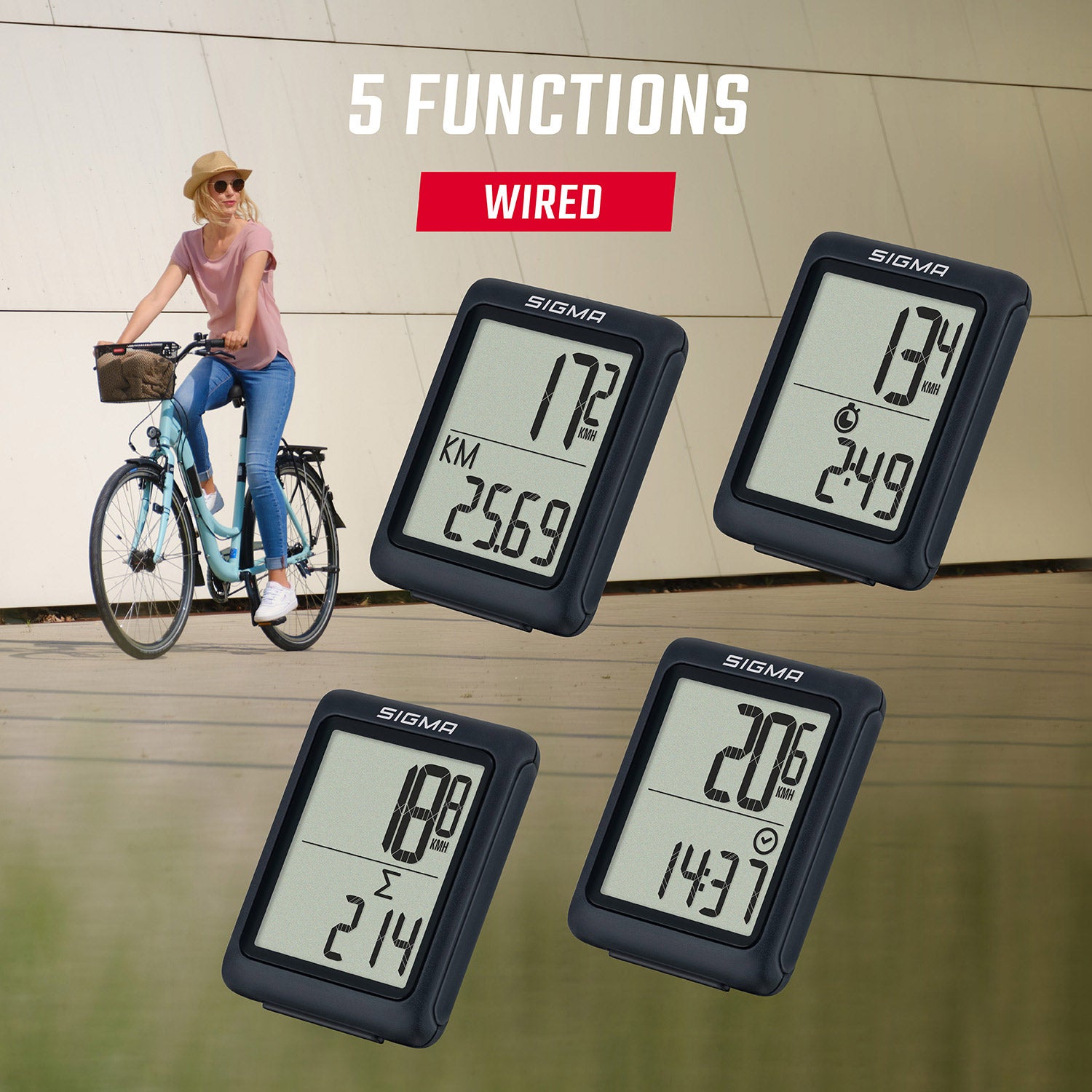 sigma fietscomputer bc 5.0 bedraad