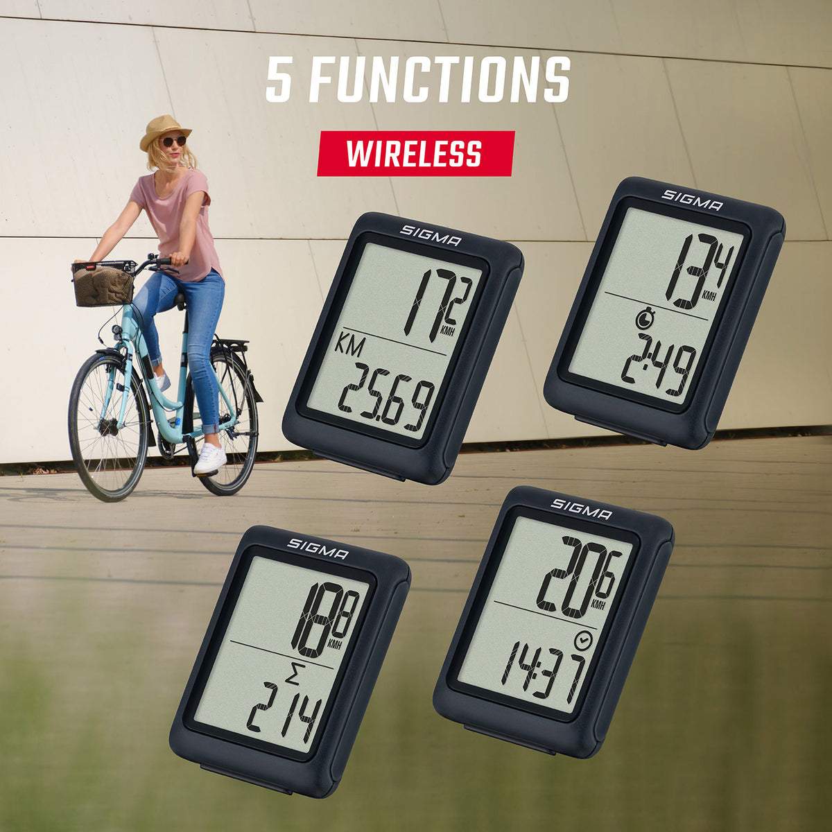 Sigma Originals ordinateur de vélo sans fil BC 5.0 WL ATS