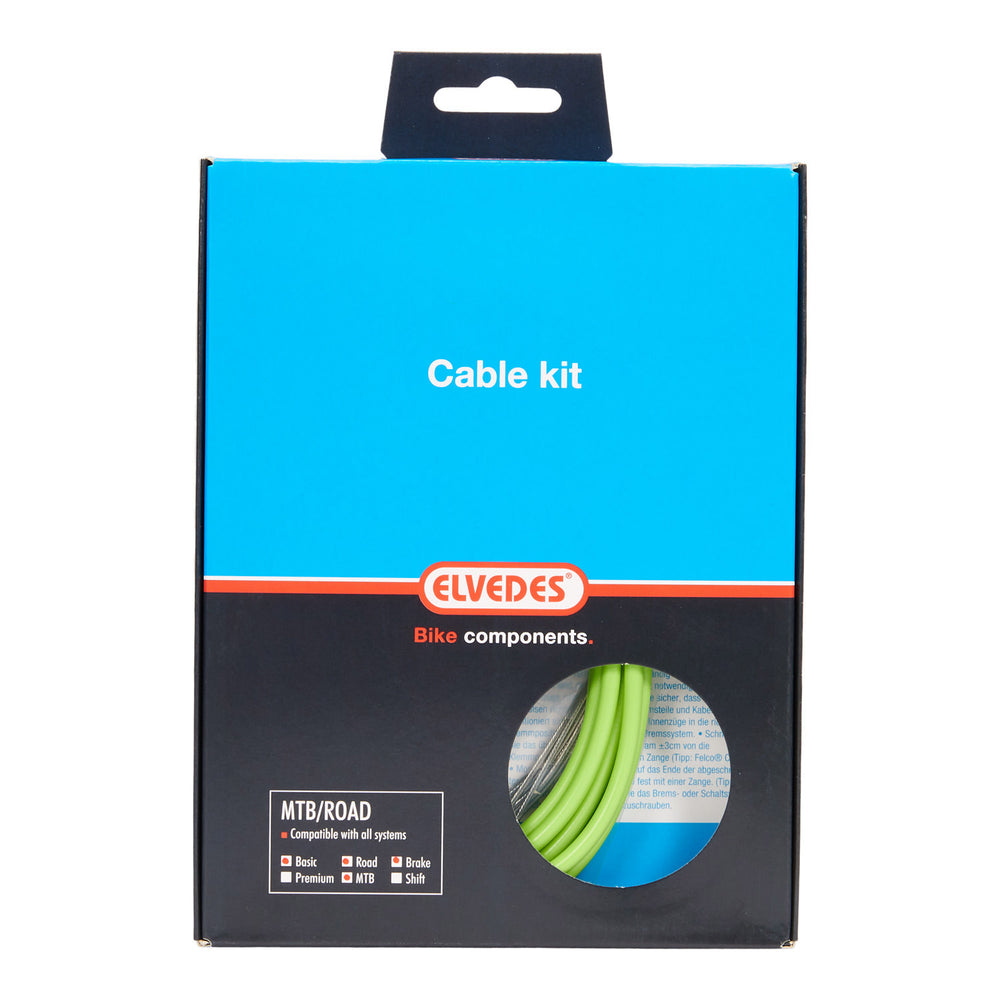 Elvedes Remkabelkit ATB race universeel groen 2015015