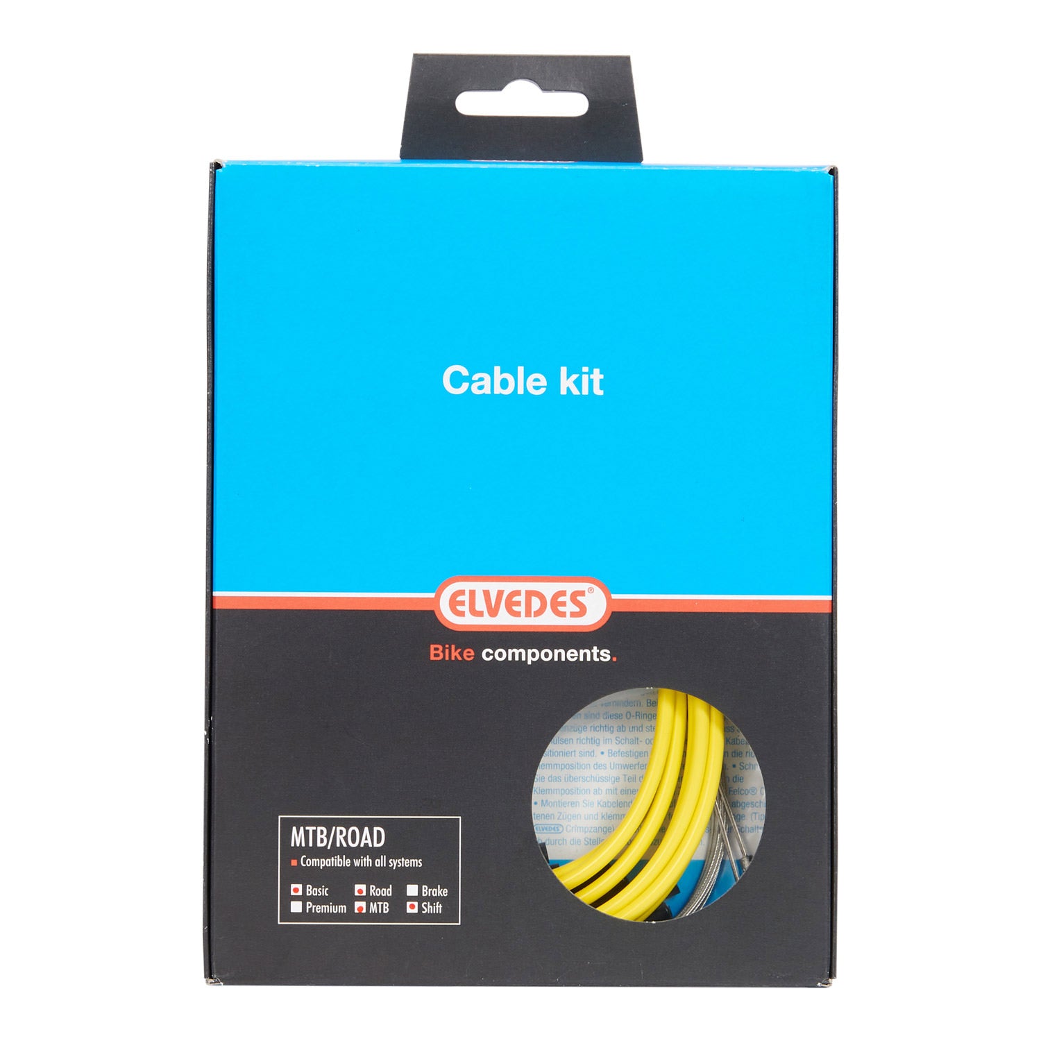 Elvedes câble de changement de vitesse ATB race universel jaune 2017153