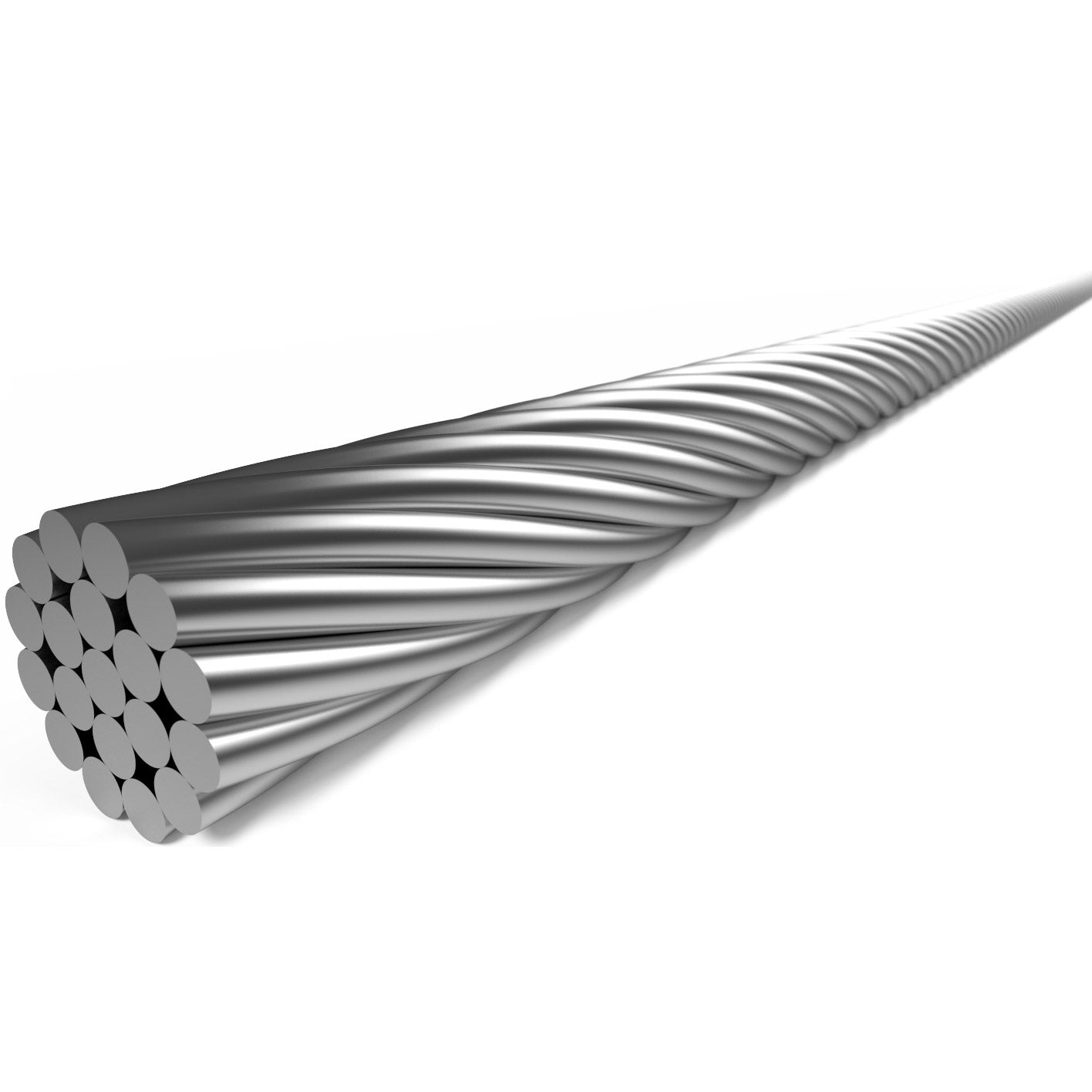 Elvedes schakel binnenkabel 2250mm RVS ø1,25mm n t-nippel