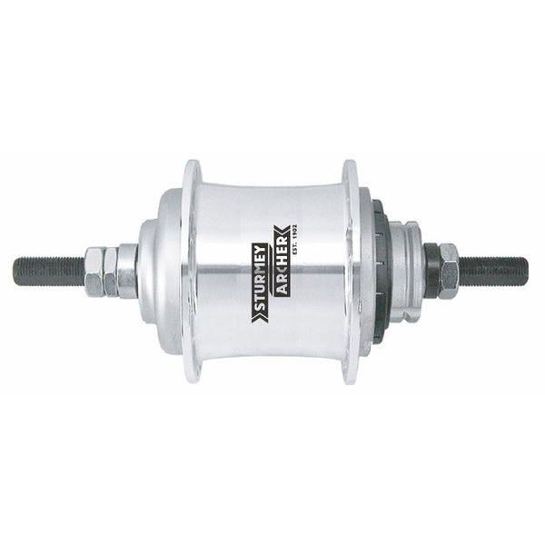 Sturmey Archer S-RF3 3-Speed Freewheel Hub - 36 Hole - Silver