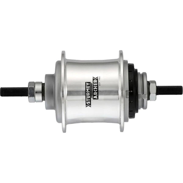 2-speed Sturmey Archer A2 Automatic freewheel hub 36 hole - silver
