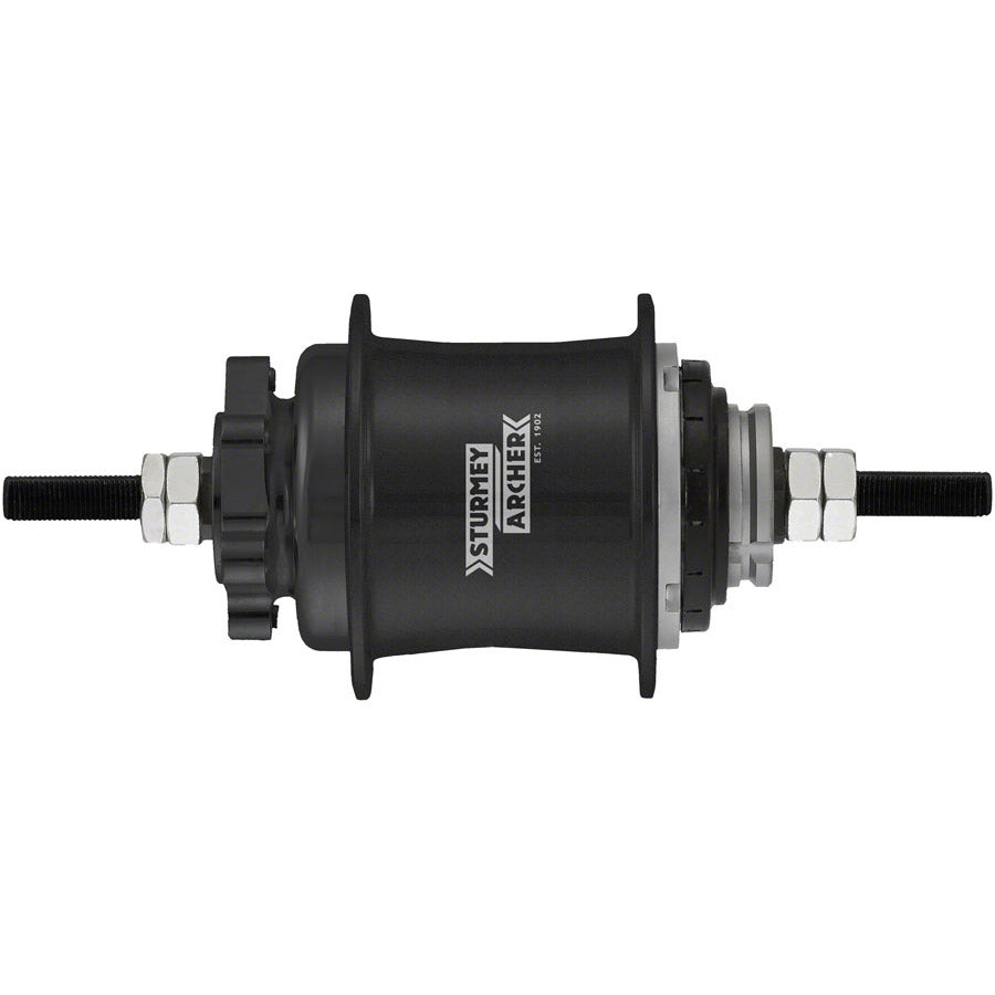 Sturmeyarcher sturmey archer rs-rk3 achternaaf 3v vrijloop met 6-p schijf schijf 36g zwart kaal