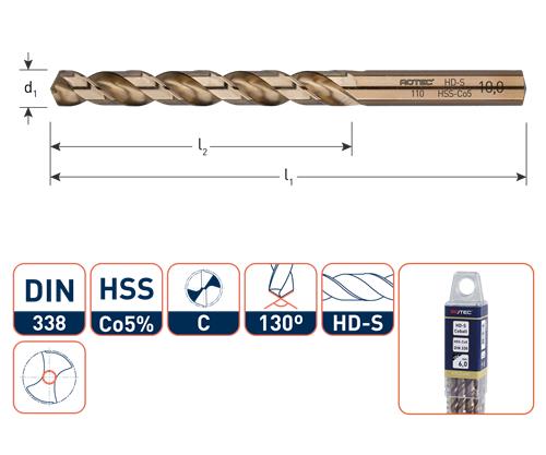 Rotec spiraalboor din338 co 5.7mm